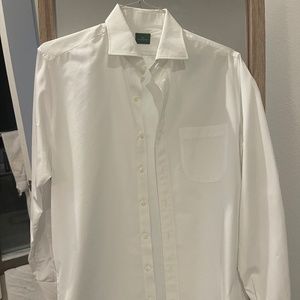 White casual button down